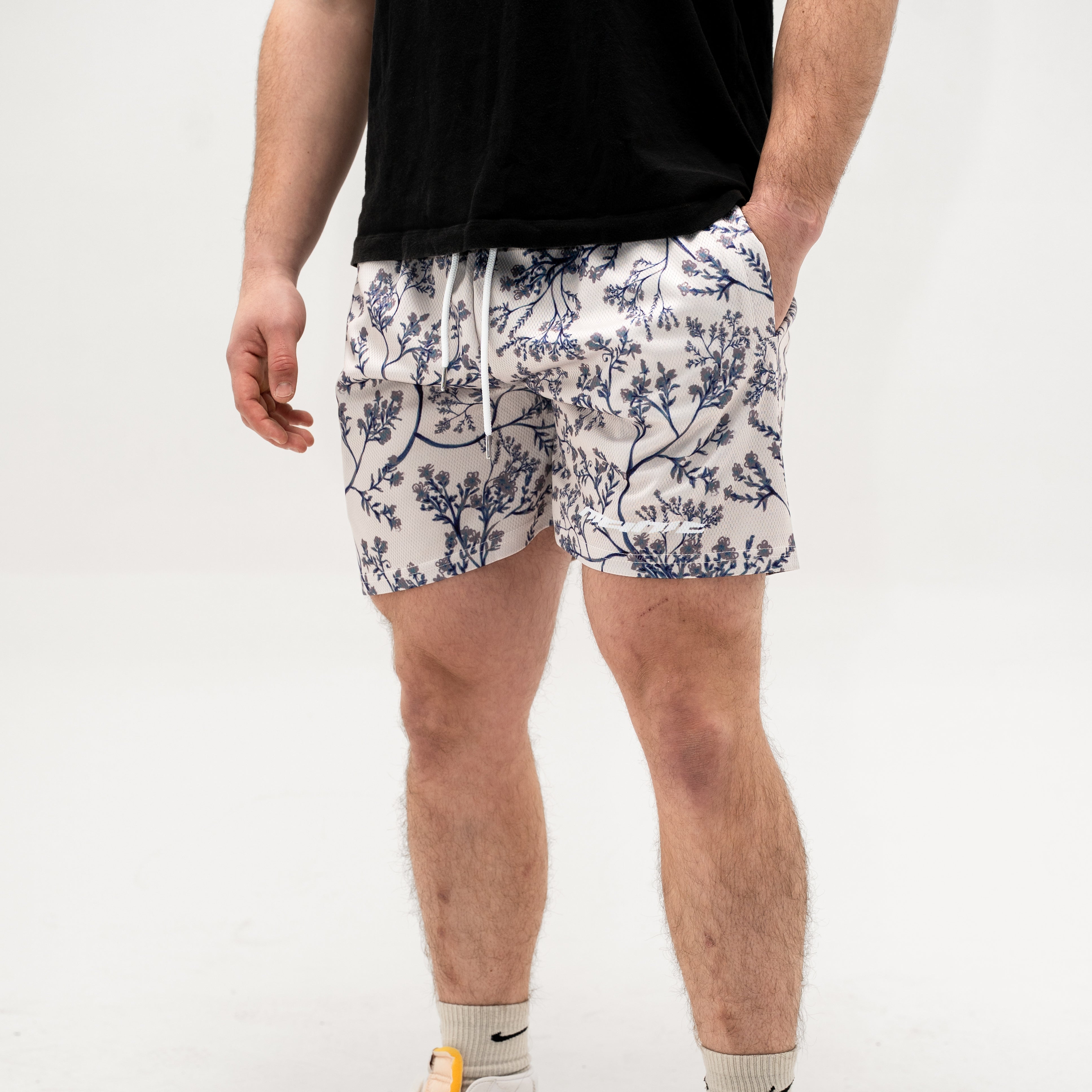 CREAM TOILE SHORTS 5" INSEAM